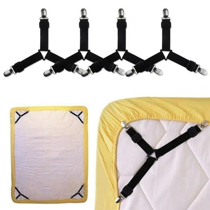 Bộ 4 kẹp ga giường chống xê dịch